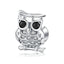 bamoer Owl Mom and Baby Metal Charm 925 Sterling Silver Animal Guardian Charm fit Original Bracelet Jewelry Accessories BSC238