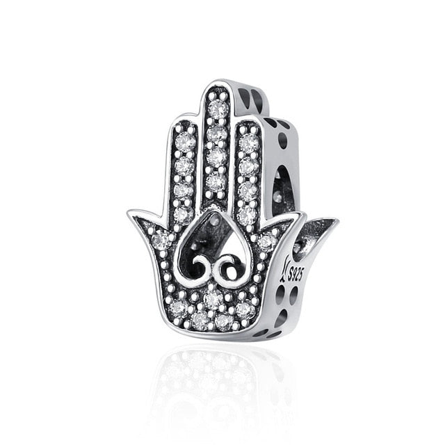3 Days Delivery to Spain Silver Charm Collection 925 Sterling Silver Dazzling CZ  Beads fit Bracelets & Bangles Jewelry BSC039
