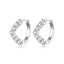 bamoer 100% Pure 925 Sterling Silver Jewelry Infinite Love Hoop Earrings for Women Luxury Engagement Statement Jewelry SCE872