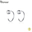bamoer Silver 925 Jewelry Tiny Hoop Earrings for Women Gold Color Korean Style  Hypoallergenic Jewelry Accessories Girl SCE782