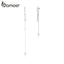 bamoer Long Tassel Drop Earrings for Women 925 Sterling Silver Shining Starry Earrings Wedding Engagement Jewelry BSE349