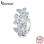 bamoer Butterfly Stopper Charm fit for European Luxury Snake Bracelet 925 Sterling Silver Fashion Jewelry Accessoreis BSC120