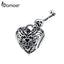 bamoer Heart Lock and Key Charm for Original Bracelet 925 Sterling Silver Vintage Style Charm Women Jewelry Making SCC1447