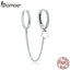 bamoer Genuine 925 Sterling Silver Star Whisperer  Earrings for Women Wedding Statement Elegant Pearl Earing 2020 New SCE914