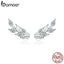 bamoer Geometry Stud Shining Wheat Ears Earrings for Women 925 Sterling Silver Ear Pins Jewelry 2020  New Design Brincos BSE415