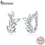 bamoer Real 925 Sterling Silver Shining Butterflies Stud Earrings for Women Statement Fine Jewelry Brinco 2020 Bijoux BSE422