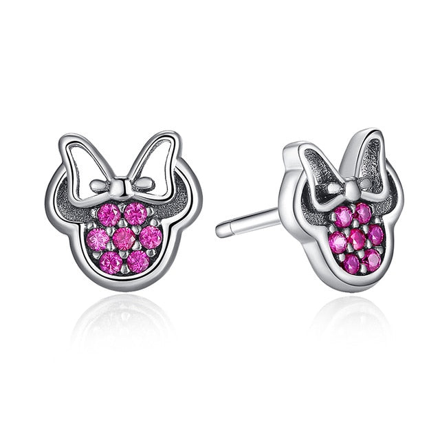 bamoer 925 Sterling Silver Dazzling Licorne Memory Stud Earrings Silver for Women & Girls Sterling-Silver-Jewelry SCE426