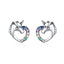 bamoer 925 Sterling Silver Dazzling Licorne Memory Stud Earrings Silver for Women & Girls Sterling-Silver-Jewelry SCE426