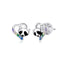 bamoer 925 Sterling Silver Dazzling Licorne Memory Stud Earrings Silver for Women & Girls Sterling-Silver-Jewelry SCE426