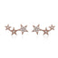BAMOER Authentic 925 Sterling Silver CZ Exquisite Stackable Star Earrings for Women Jewelry Valentine's Day Gift SCE175