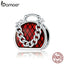 bamoer Charming Handbag Charm for Original Silver Bracelet & Bangle 925 Sterling Silver DIY Jewelry Bracelet make BSC345