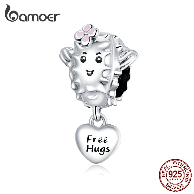 bamoer Lovely Succulent Beads 925 Sterling Silver Charm for Original Silver Bracelet or Bangle DIY  Jewelry make  SCC1642