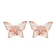 BAMOER High Quality 925 Sterling Silver Simple Dancing Butterfly Stud Earrings for Women Party Jewelry Girlfriend Gift BSE056