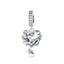 BAMOER Genuine 925 Sterling Silver The Mermaid's Tail Freshwater Pearl Pendant Charm fit Charm Bracelet DIY Jewelry SCC877