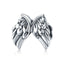 BAMOER Authentic 925 Sterling Silver Vintage Angel Wings Feathers Beads Charms fit Women Bracelets Bangles Jewelry SCC1091