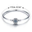 BAMOER High Quality Authentic 925 Sterling Silver Blue Eyes Clear CZ Snake Chain Heart Bangle & Bracelet Luxury Jewelry SCB012