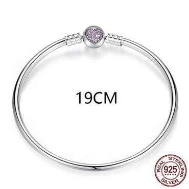 WOSTU Luxury Original 100% 925 Sterling Silver Snake Chain Bracelet Bangle for Women Authentic Charm Jewelry Pulseira Gift