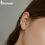 bamoer Silver 925 Ear Cuff Earrings for Women Cat on Ear Jewelry Unique Design  925 Sterling Silver Jewelry Brincos SCE967