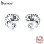 bamoer Simple Cute Bears Stud Earrings for Women 925 Sterling Silver Ear Pins Jewelry 2020  New Design earring Brincos SCE949