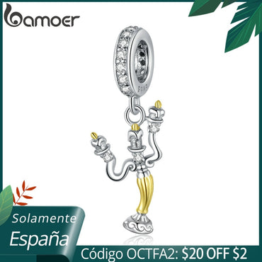 bamoer Genuine 925 Sterling Silver Magic Can Pendant Charm fit Original Brand Silver Bracelet and Necklace Fine Jewelry BSC319