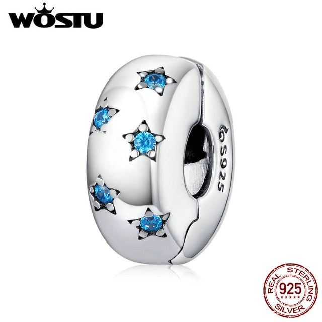 WOSTU Real 925 Sterling Silver Beads Retro Patterns Charms Pendant Fit Original Bracelet Silver 925 Jewelry