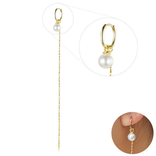 bamoer 925 sterling silver Gold Colors Circle Earrings ear clipr Hoop Earrings for kids women Wedding Jewelry BSE285
