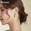 bamoer 925 Sterling Silver Ball of yarn Earrings Hypoallergenic Earrings for Women Minimalist Simple Fine Elegant Wedding SCE981