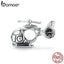 bamoer 925 Sterling Silver Charm for Original DIY Bracelet & Bangle Vintage Little Helicopter Charms Jewelry Bracelet SCC1699